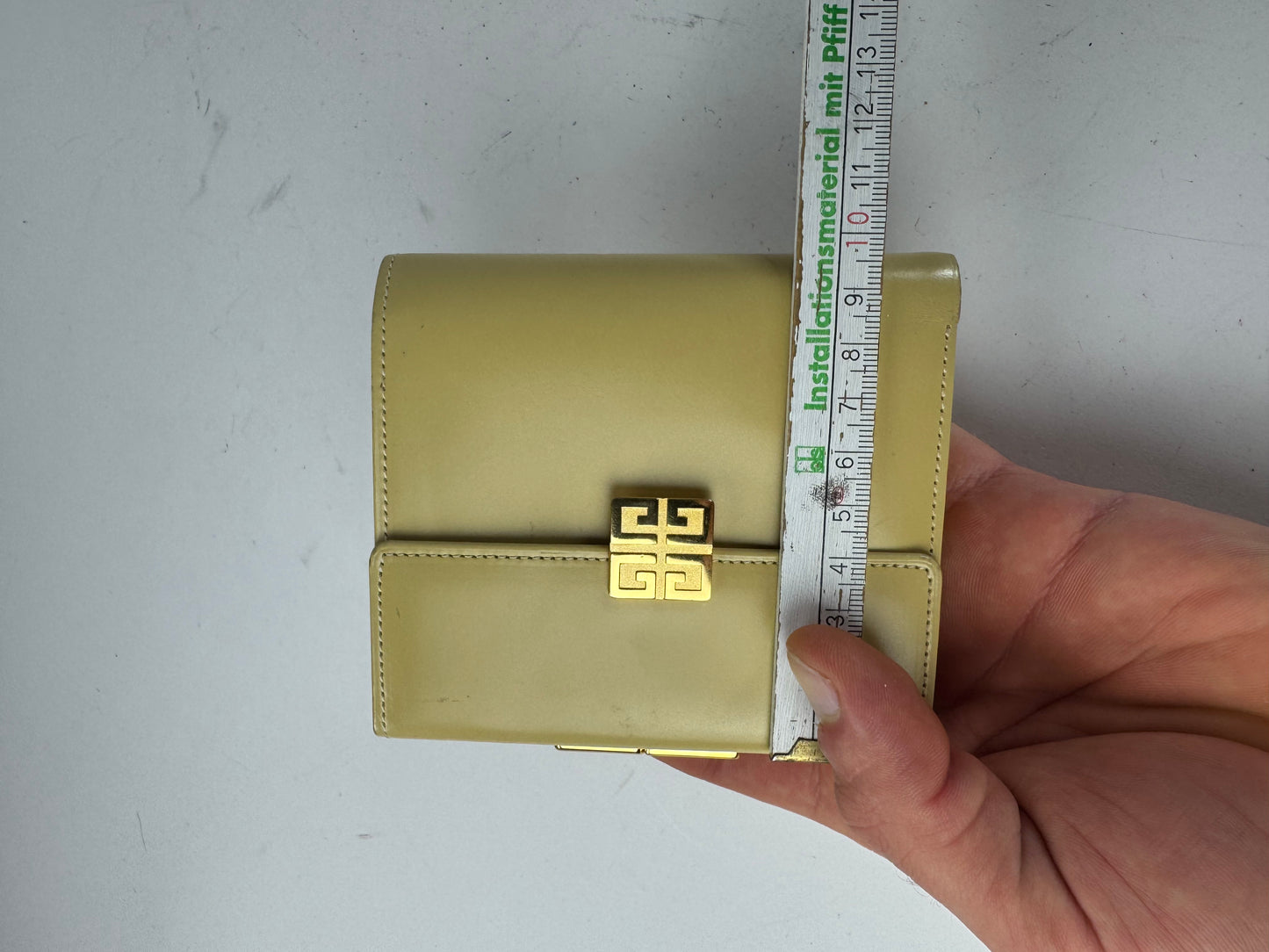 Vintage Givenchy Leather Wallet Cream