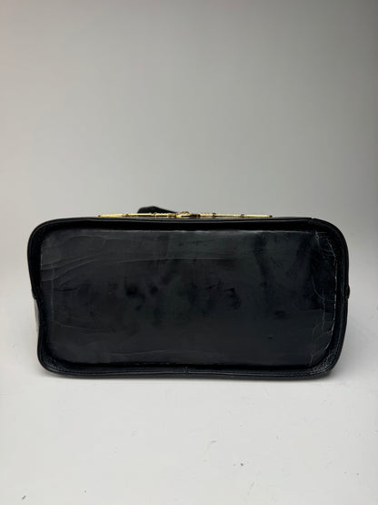 Sac vintage en cuir Versace noir