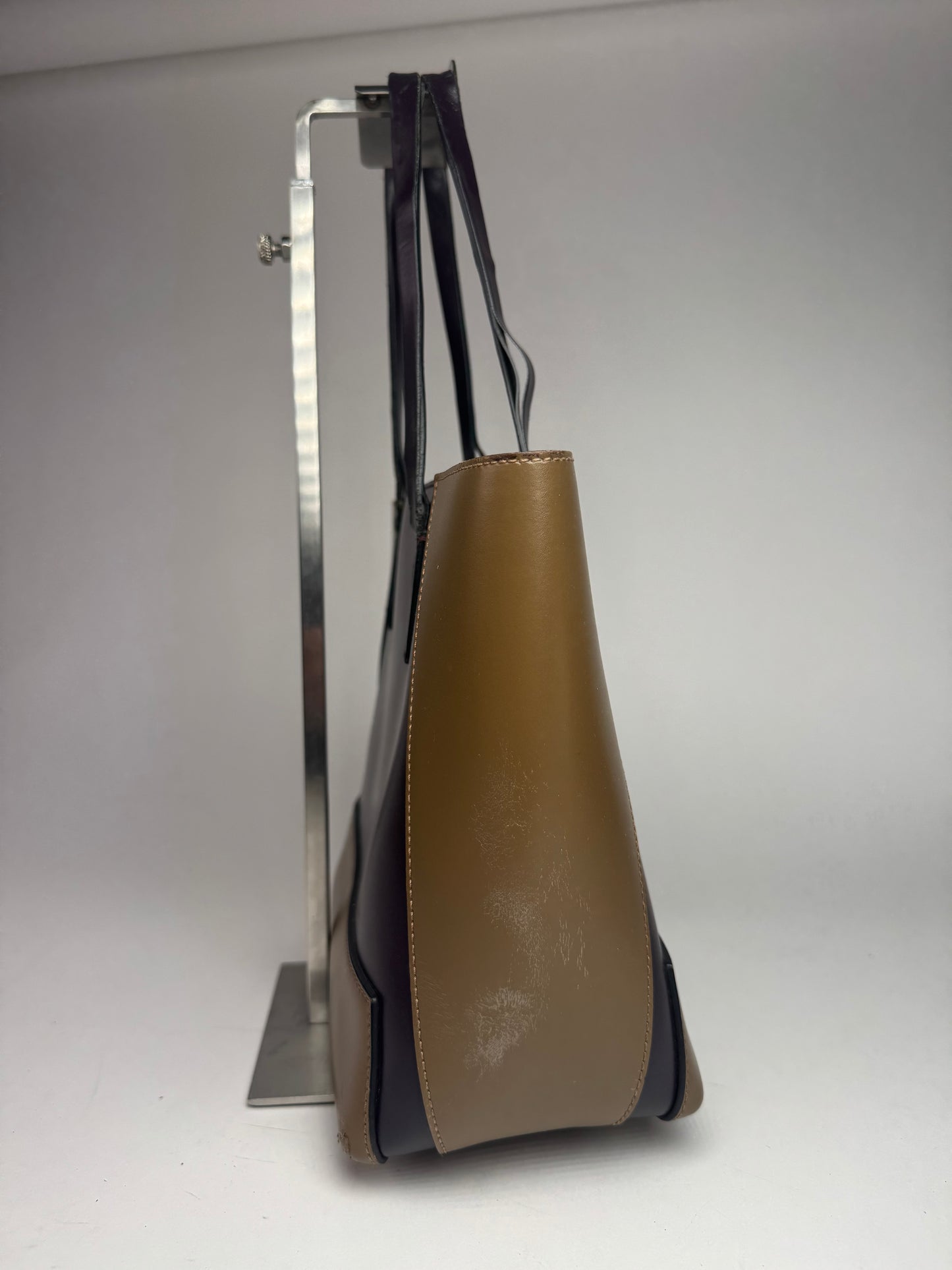 Vintage Marni Leather Bag purple khaki