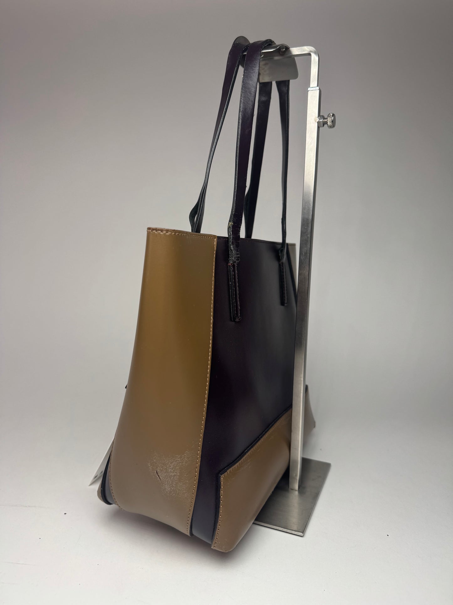 Vintage Marni Leather Bag purple khaki