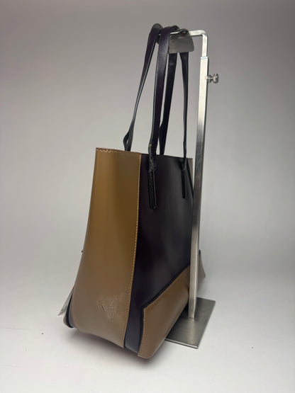 Vintage Marni Leather Bag purple khaki