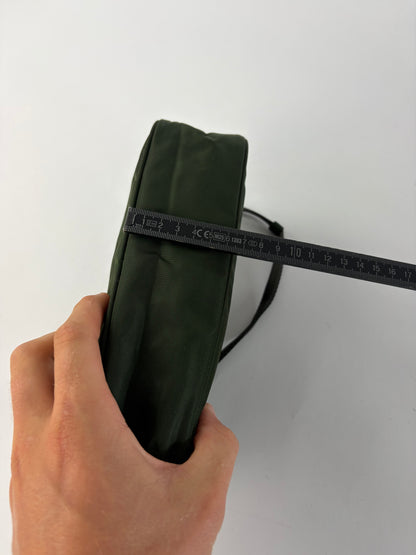 Vintage Prada Tessuto Nylon Pouch Bag Late 1990s Dark Green