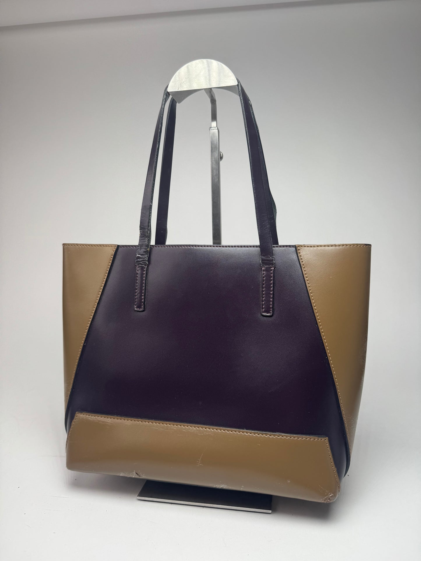 Vintage Marni Leather Bag purple khaki
