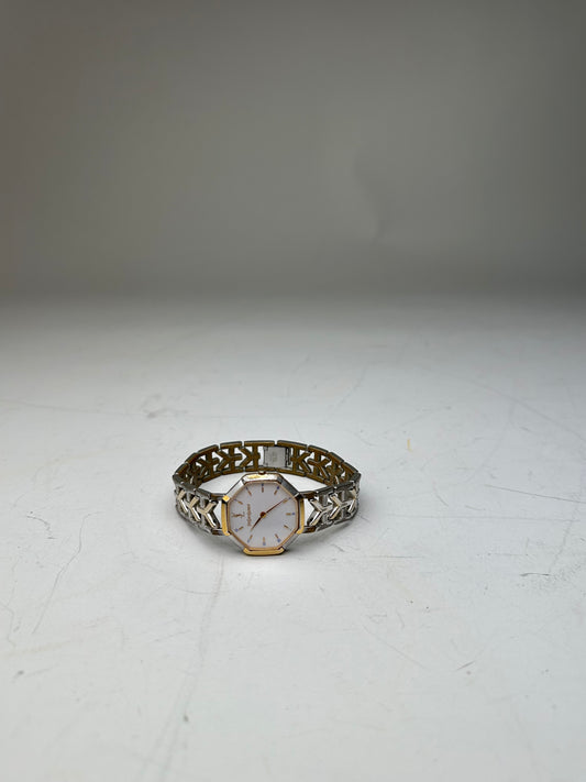 Vintage Saint Laurent Bracelet Watch White Gold-Tone