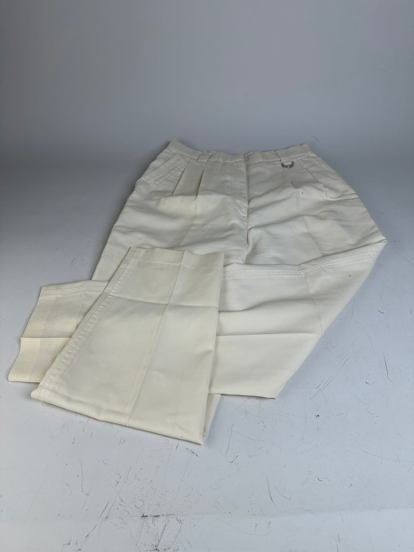 Vintage Dior Wool Pants Cream S
