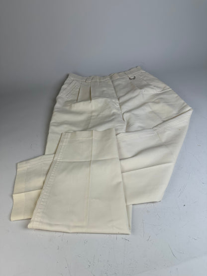 Vintage Dior Wool Pants Cream S
