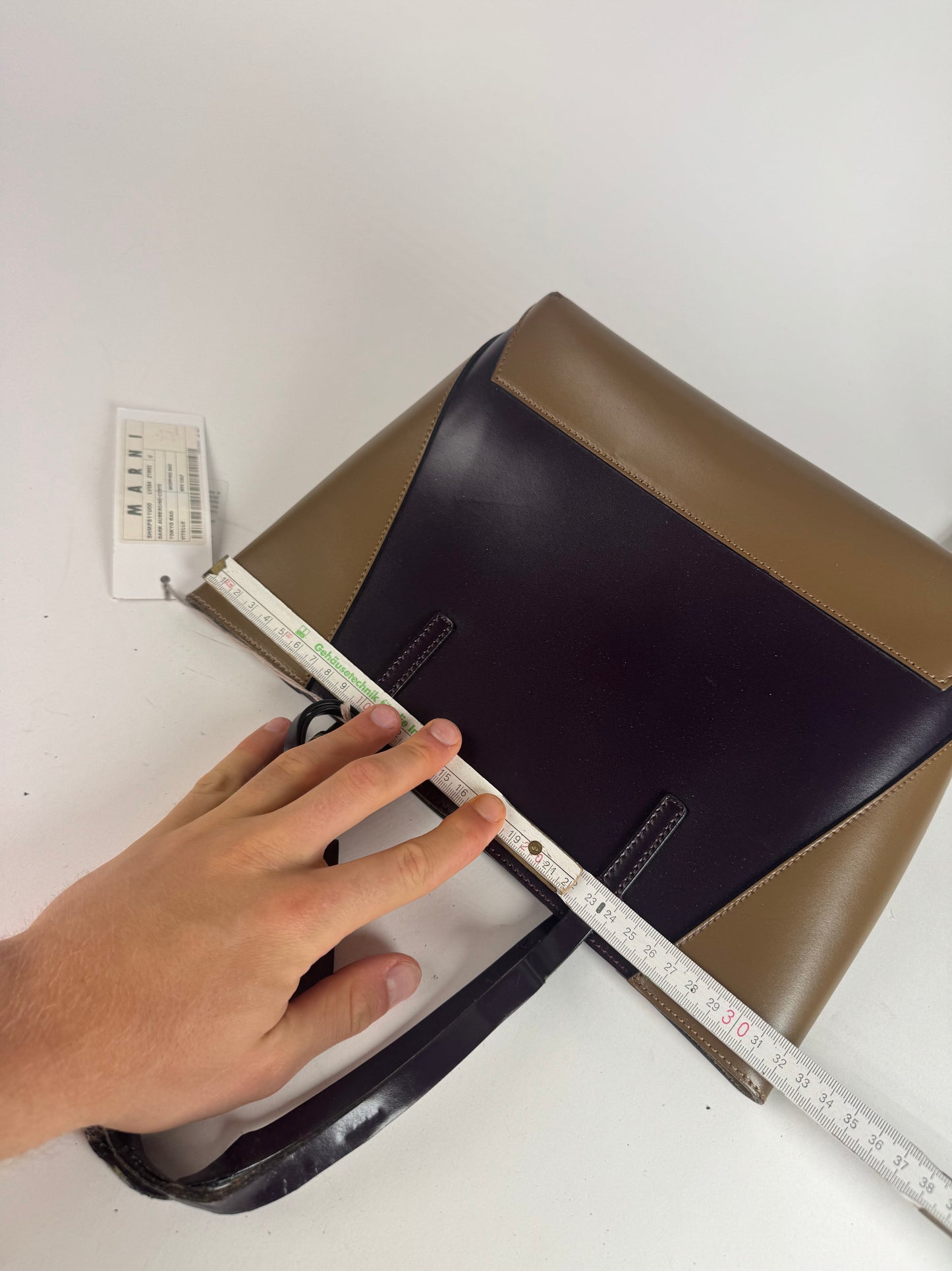 Vintage Marni Leather Bag purple khaki