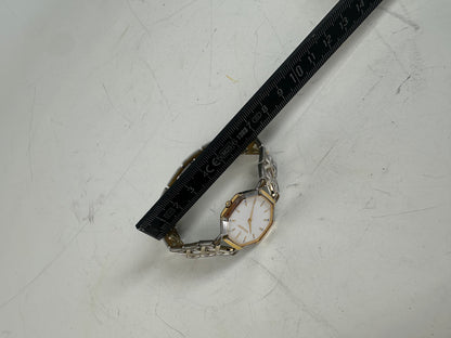 Vintage Saint Laurent Bracelet Watch White Gold-Tone