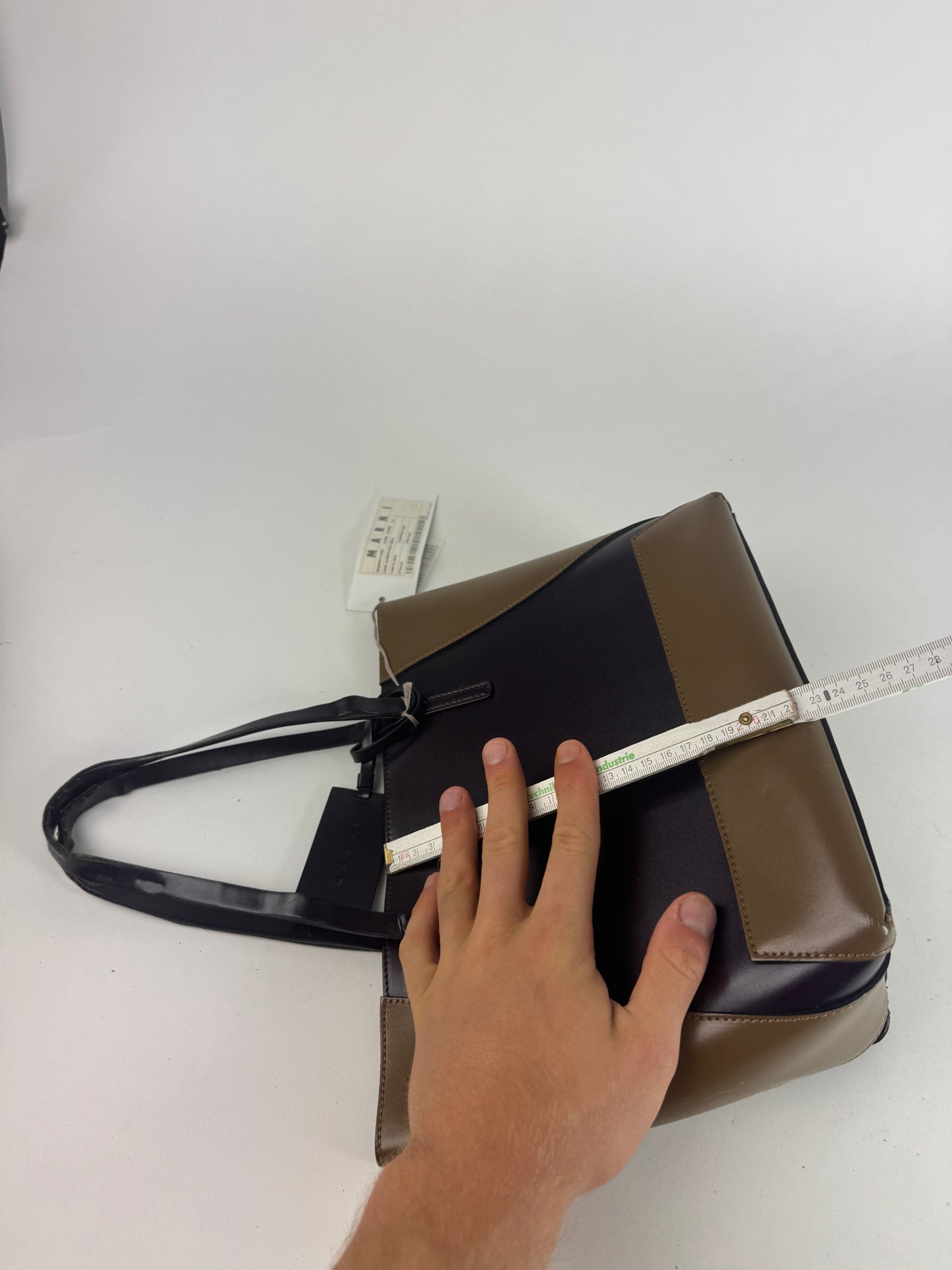 Vintage Marni Leather Bag purple khaki