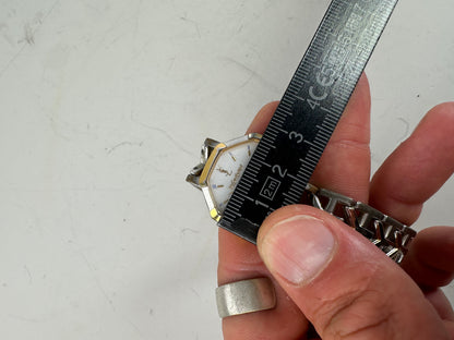 Vintage Saint Laurent Bracelet Watch White Gold-Tone