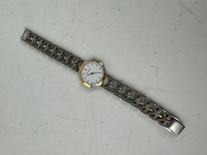 Vintage Saint Laurent Bracelet Watch White Gold-Tone