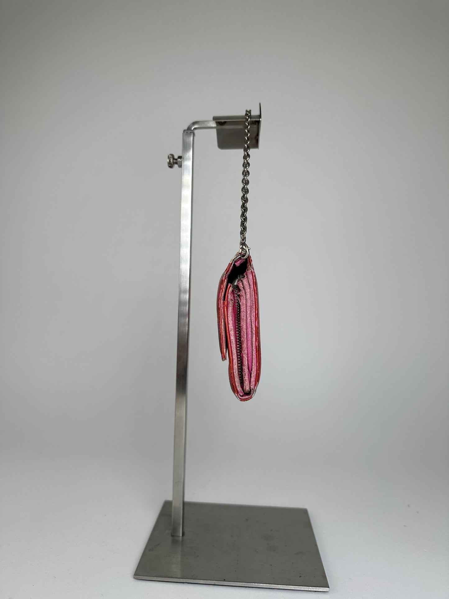 Vintage Dior Diorissimo Monogram Patent Leather Mini Chain Bag Red