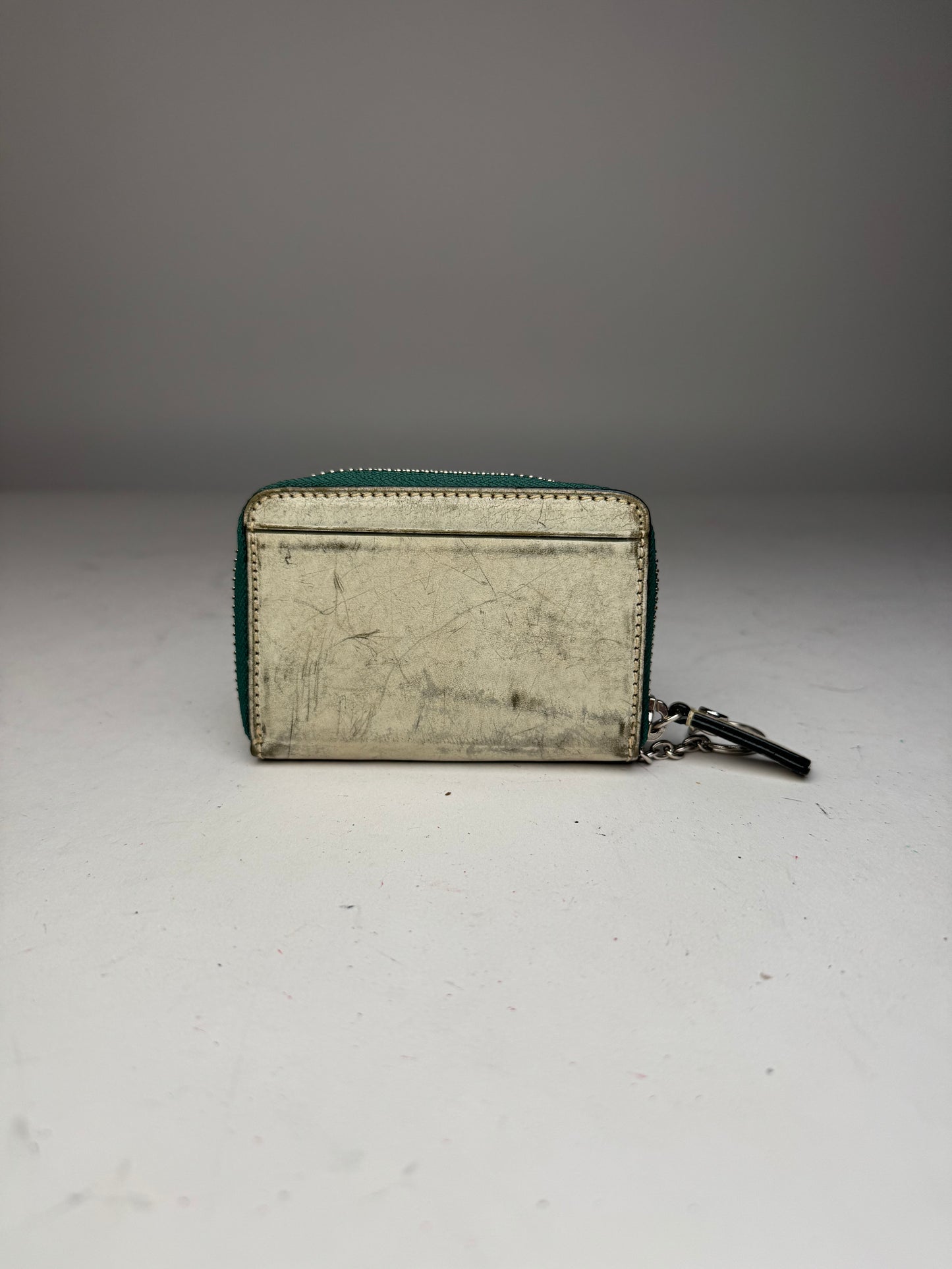 Vintage Vivienne Westwood Leather Card Holder Silver