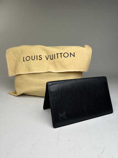 Vintage Louis Vuitton Epi Leather Wallet Black