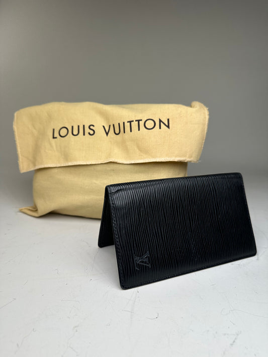 Vintage Louis Vuitton Epi Leather Wallet Black