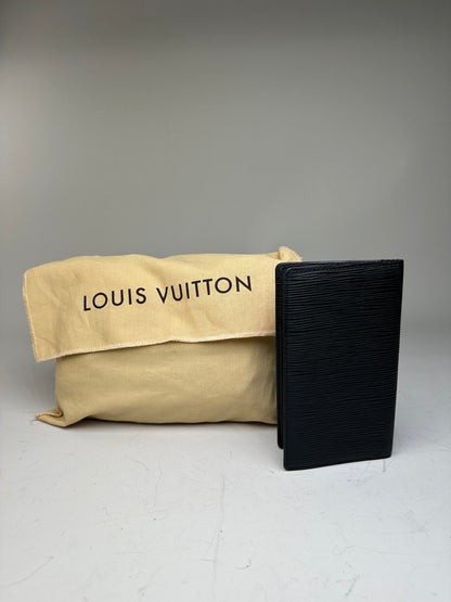 Vintage Louis Vuitton Epi Leather Wallet Black