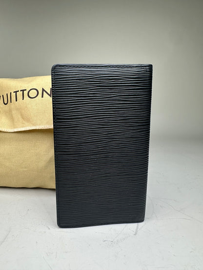 Vintage Louis Vuitton Epi Leather Wallet Black