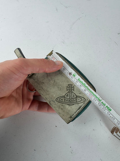 Vintage Vivienne Westwood Leather Card Holder Silver
