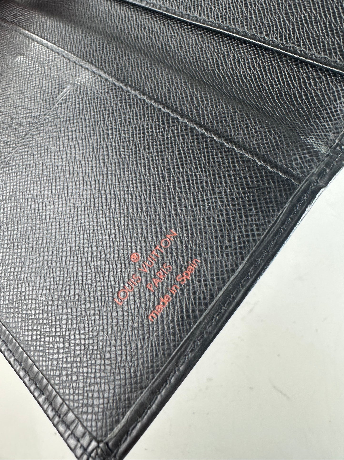 Vintage Louis Vuitton Epi Leather Wallet Black