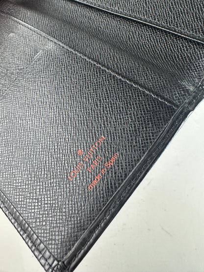 Vintage Louis Vuitton Epi Leather Wallet Black