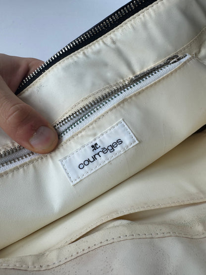 Vintage Courreges Leather Bag Black