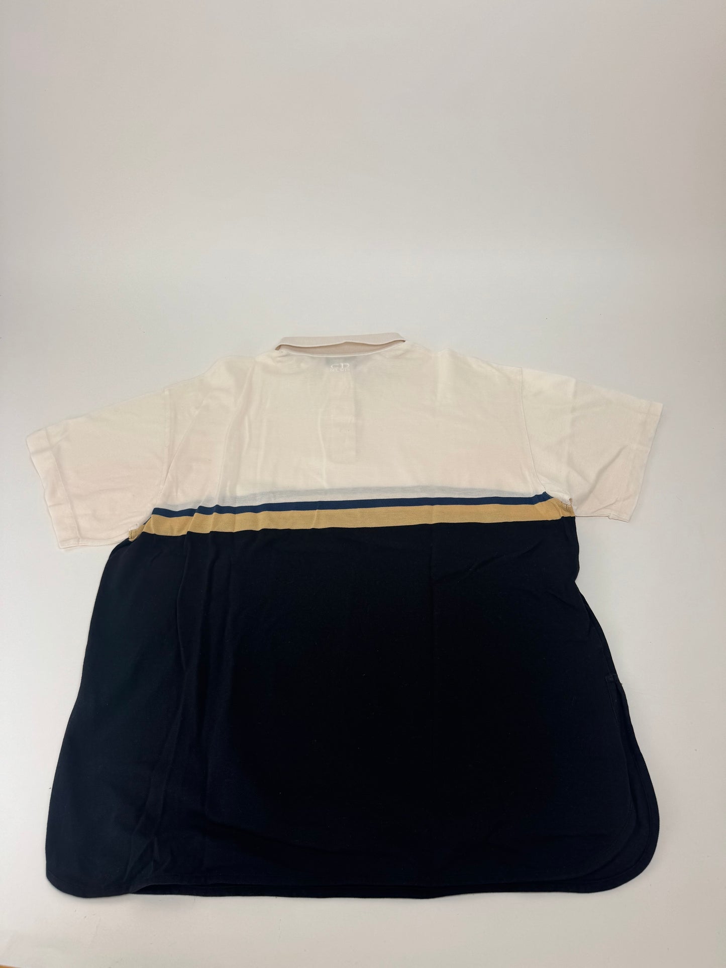 Vintage Dior Mens Polo Shirt L Black white