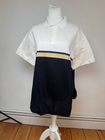 Vintage Dior Mens Polo Shirt L Black white