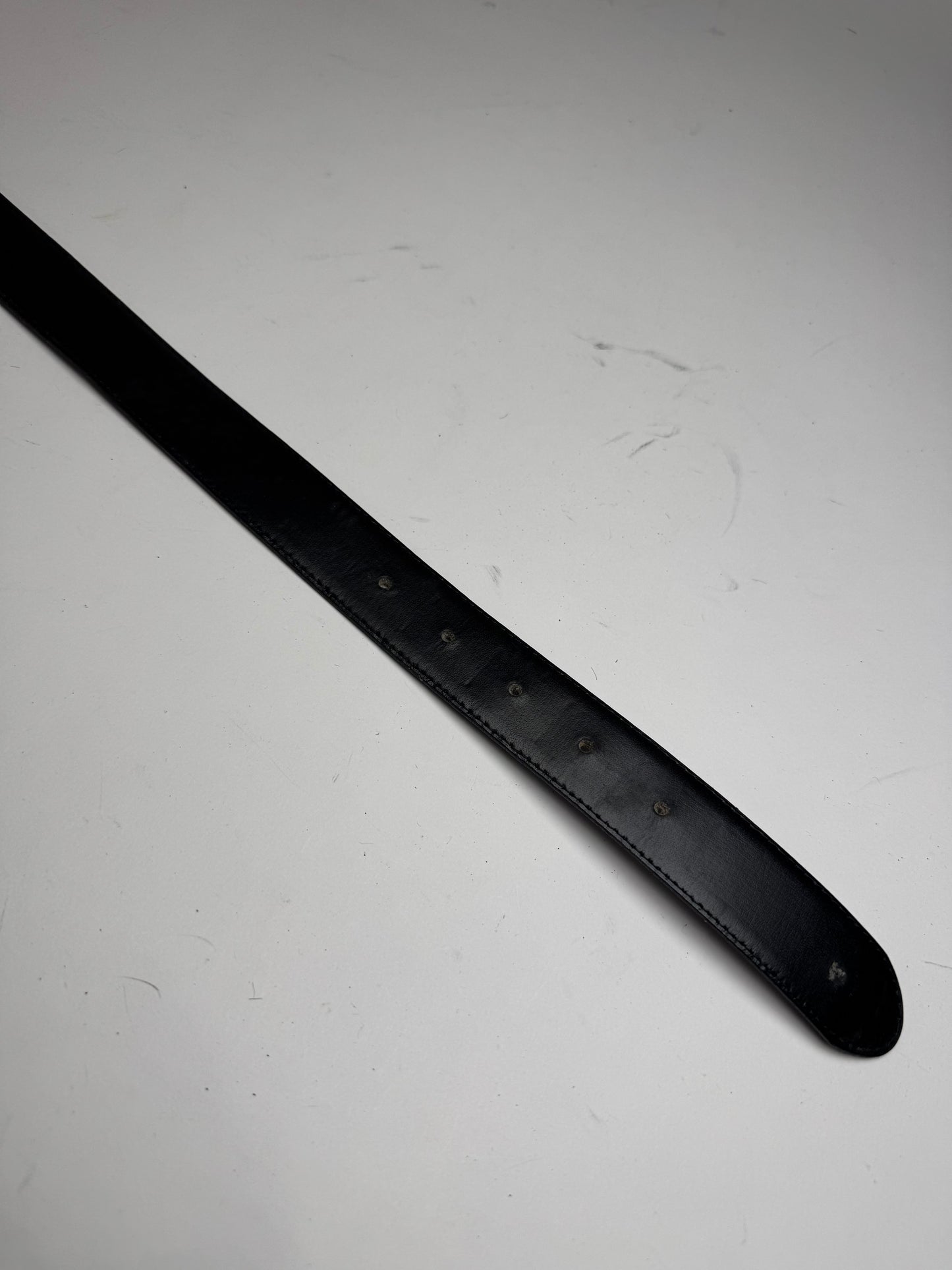 Vintage Dior Leather belt black brown