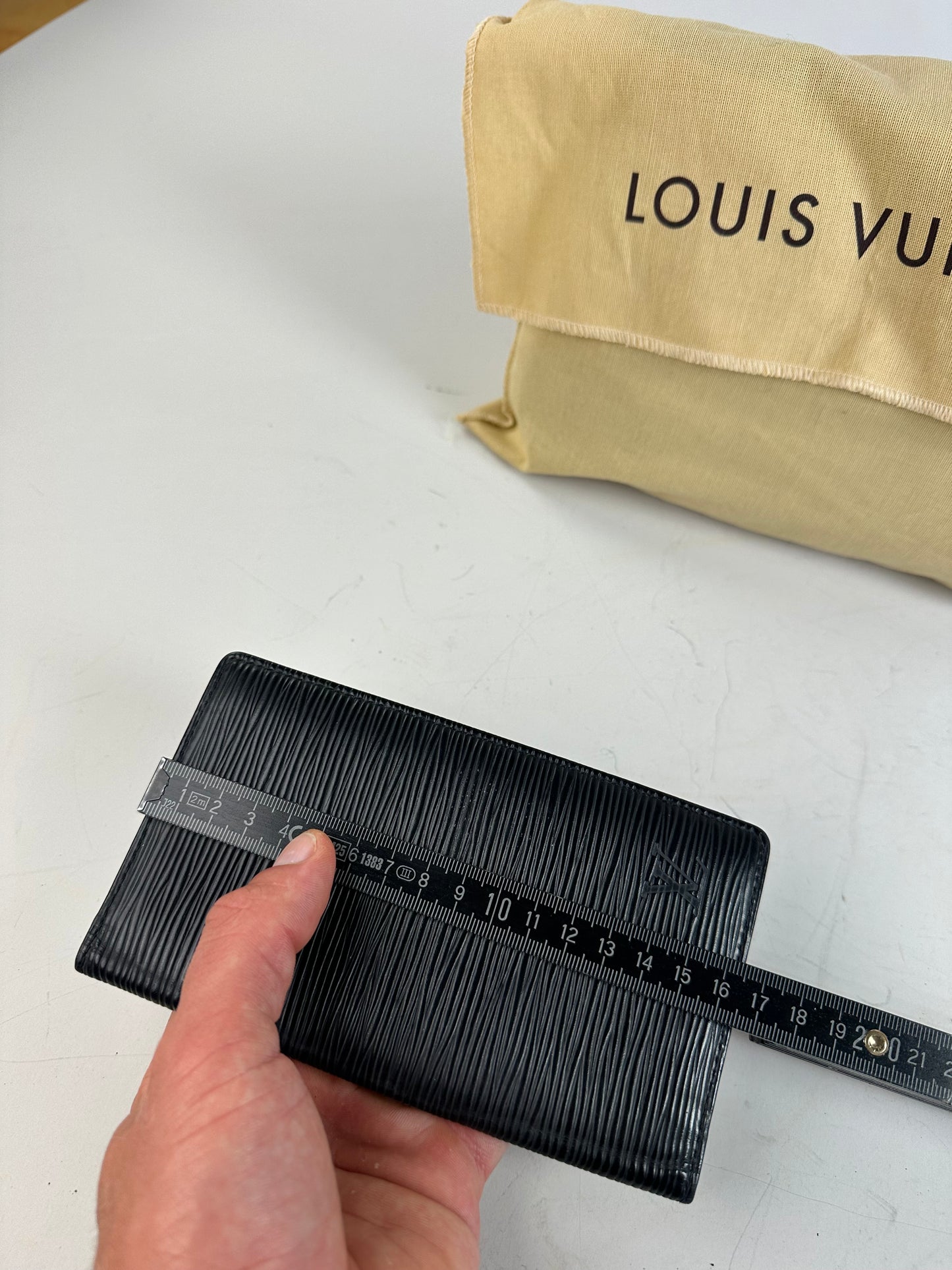 Vintage Louis Vuitton Epi Leather Wallet Black