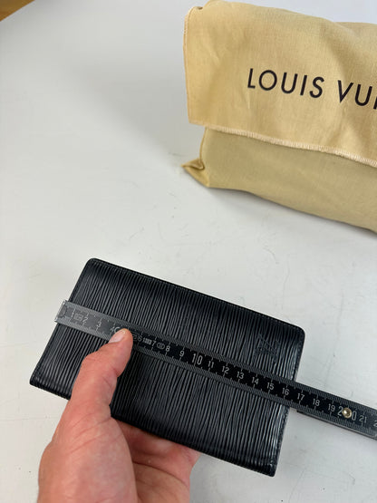 Vintage Louis Vuitton Epi Leather Wallet Black