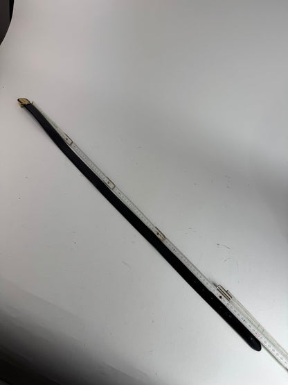 Vintage Dior Leather belt black brown