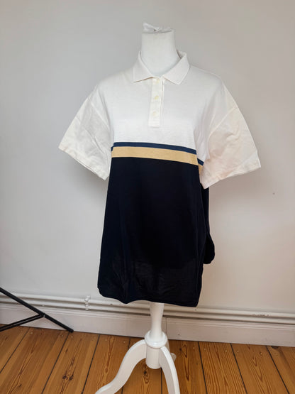 Vintage Dior Mens Polo Shirt L Black white