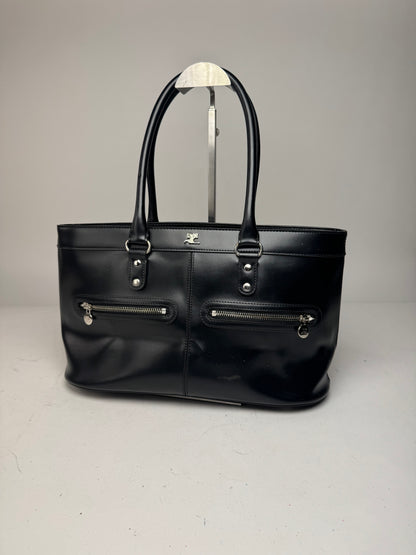 Vintage Courreges Leather Bag Black