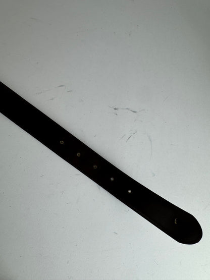 Vintage Dior Leather belt black brown