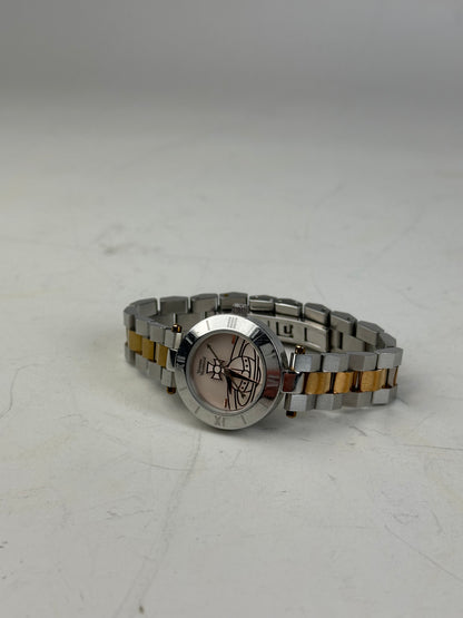 Vintage Vivienne Westwood Bi-Colour Bracelet Watch Silver Gold