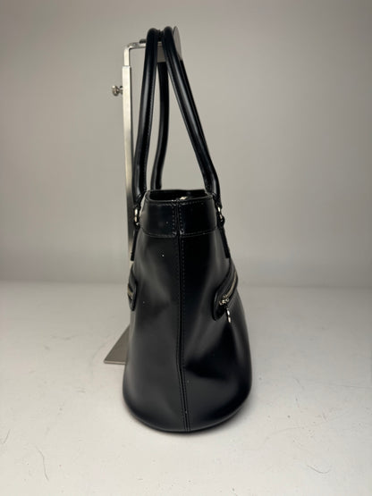 Vintage Courreges Leather Bag Black