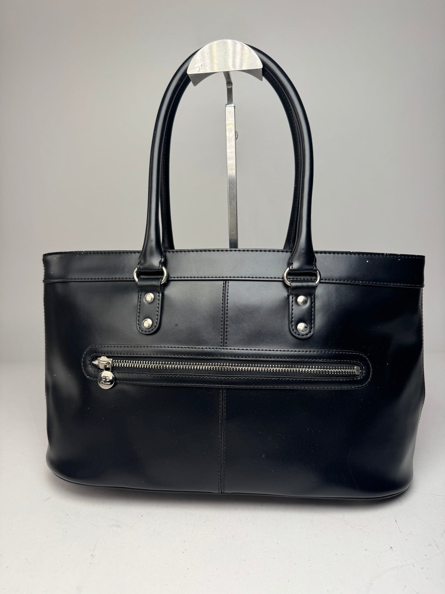 Vintage Courreges Leather Bag Black