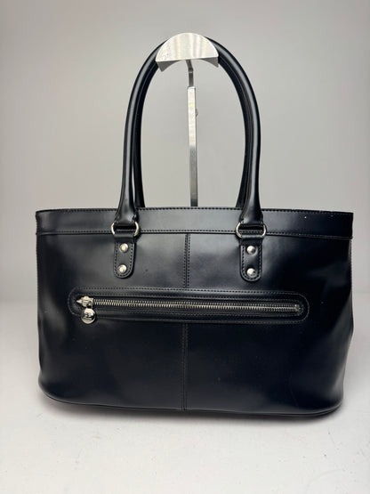 Vintage Courreges Leather Bag Black