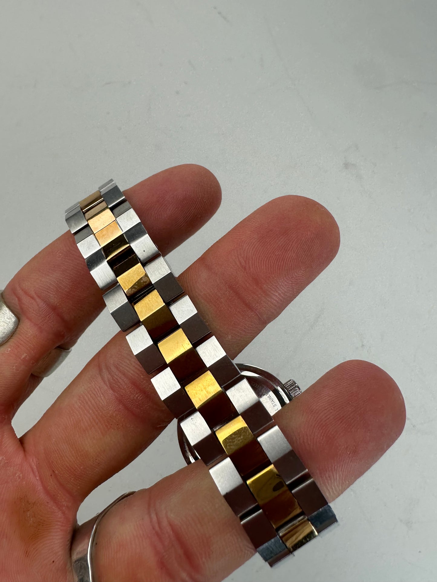 Vintage Vivienne Westwood Bi-Colour Bracelet Watch Silver Gold