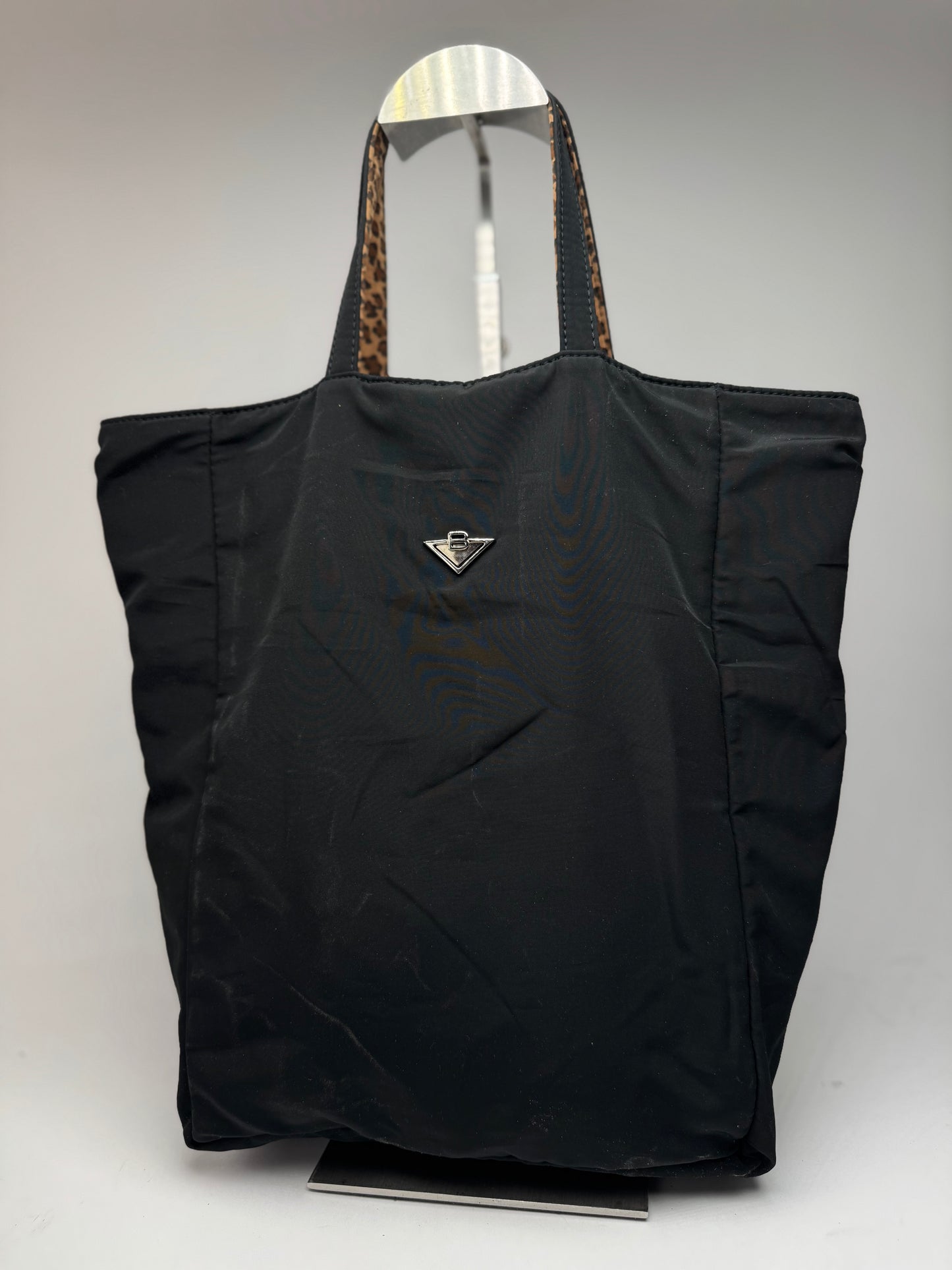 Vintage bottega Veneta Reversible shopper black brown Leo