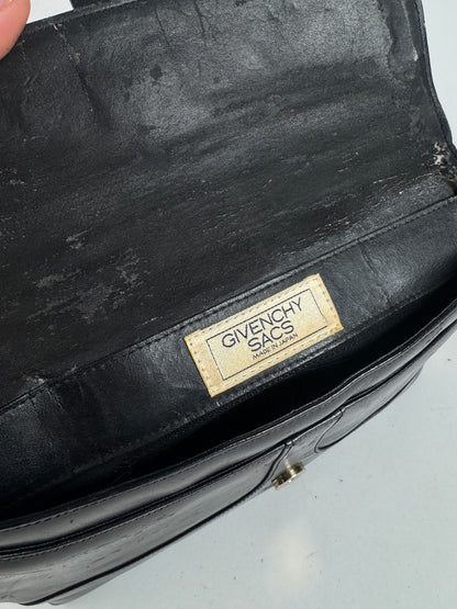 Vintage Givenchy 4G Patent leather bag black