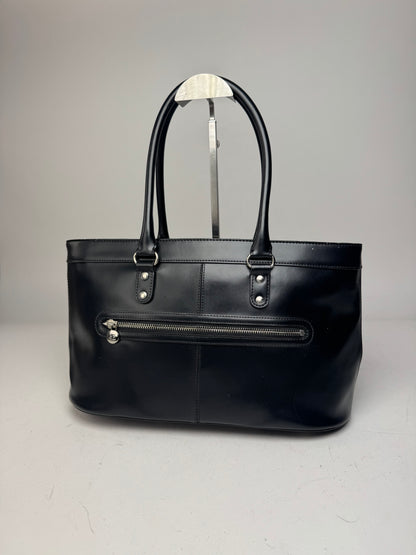 Vintage Courreges Leather Bag Black