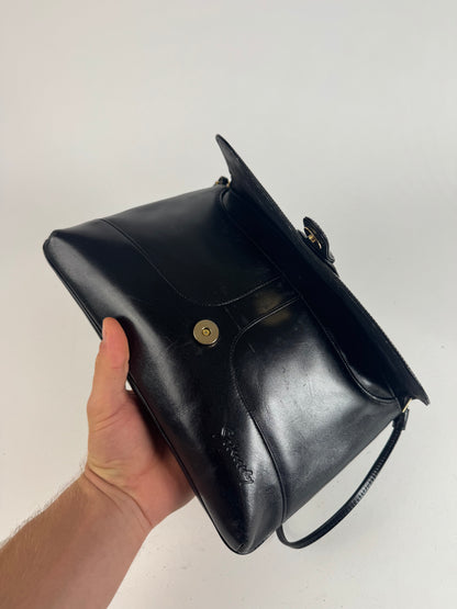 Vintage Givenchy 4G Patent leather bag black