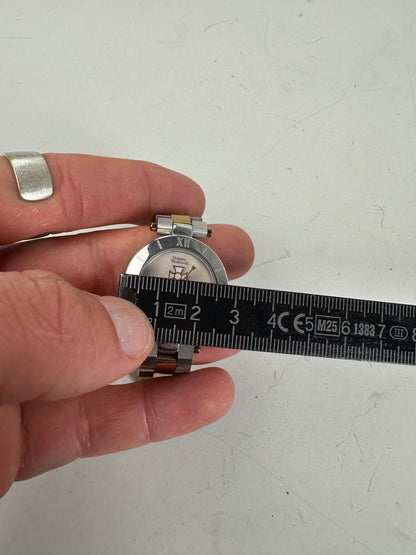 Vintage Vivienne Westwood Bi-Colour Bracelet Watch Silver Gold
