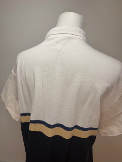Vintage Dior Mens Polo Shirt L Black white