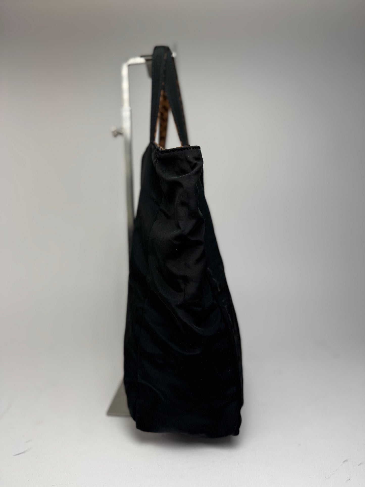 Vintage bottega Veneta Reversible shopper black brown Leo