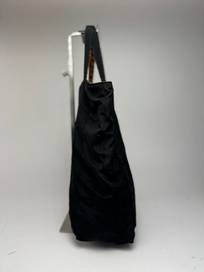 Vintage bottega Veneta Reversible shopper black brown Leo