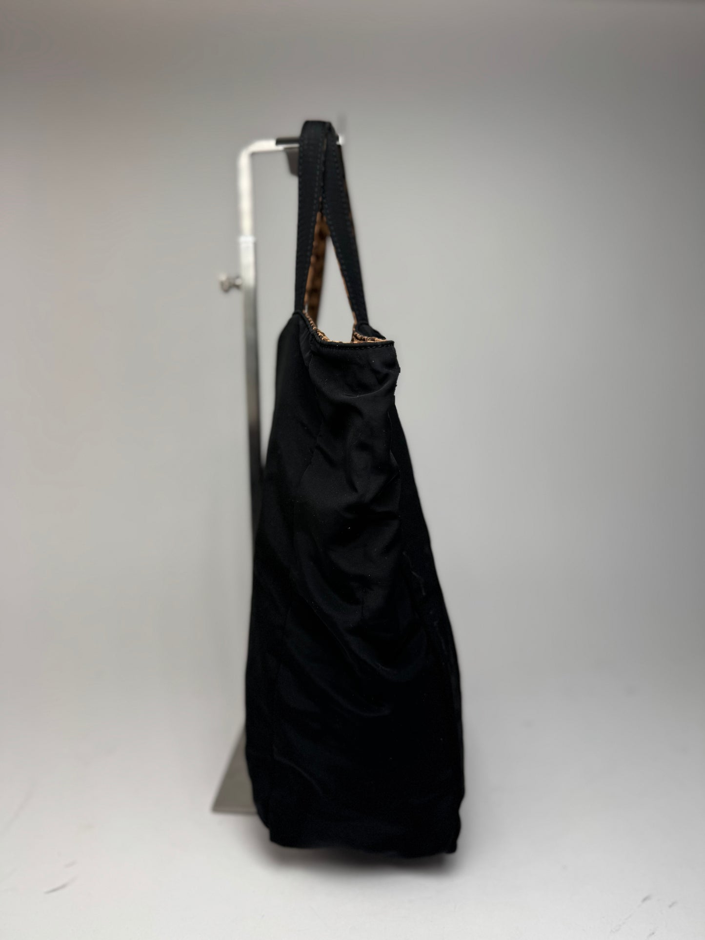 Vintage bottega Veneta Reversible shopper black brown Leo