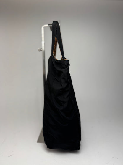 Vintage bottega Veneta Reversible shopper black brown Leo