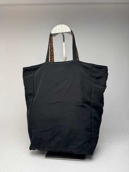 Vintage bottega Veneta Reversible shopper black brown Leo